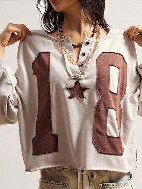 SHEIN Distressed sweatshirt